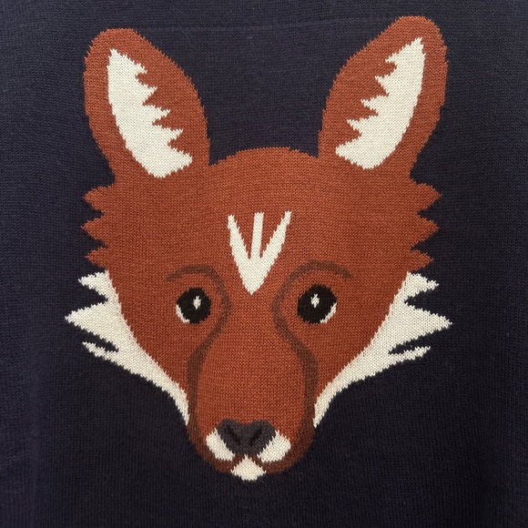 Sugarhill Navy Fox Crew Neck Sweater - Picture 3 of 6